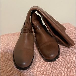 Antonio Melani leather brown boots. Size 7.5. Only worn twice.